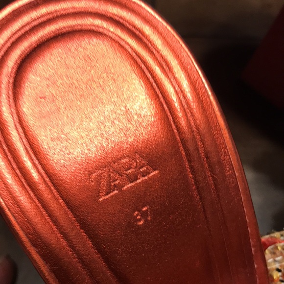 Zara  “RHINESTONE”  Mesh Heels - Picture 8 of 13